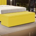 Ver imagem 1 de Calçadeira Baú Navi 195 para Cama King Z-004 Sued Amarelo Aradecor