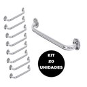 Ver imagem 1 de Barra de Apoio Alça Banheiro Inox 50cm Kit 20 Unidades Cadeirante Deficiente Idoso