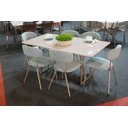 Ver imagem 6 de Cadeiras Jantar Moderna Design Lançamento 4 Unidade:azul/champagne