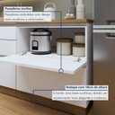 Ver imagem 7 de Balcão 1 Porta 1 Gaveta com Rodapé 80 cm 100% MDF Rainha Branco/Nature