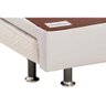 Cama Box Baú C/auxiliar Solteiro: Colchão Molas Paropas Master Eco Linho + Base Branco(88x188) - 3