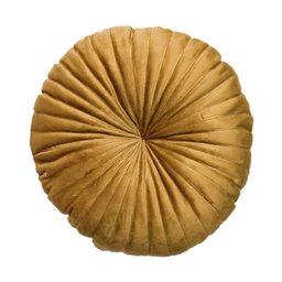 2 Almofadas Redondas Rendy em Veludo Várias Cores Cor:terracota e Mostarda - 5