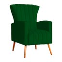 Ver imagem 3 de Kit 02 Poltrona Decorativa Melinda Suede Verde - Fm
