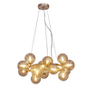 Pendente Halo French Gold e Conhaque (d)56cm (a)24cm 15xg9 300w - 3