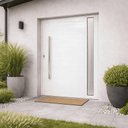 Ver imagem 2 de Porta Pivotante Alumínio Branco Lambril c/Visor Lateral Px 100cm Maxx - 230x110 - Esquerda