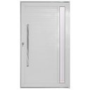 Ver imagem 1 de Porta Pivotante Alumínio Branco Lambril c/Visor Lateral Px 100cm Maxx - 230x110 - Esquerda