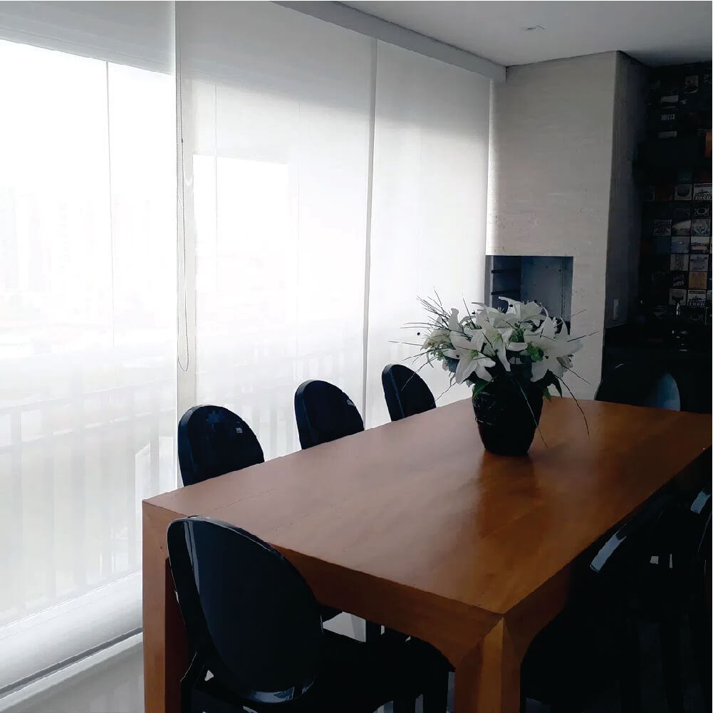 Persiana Rolo Screen 3% Branco - 2,00m x 2,20m