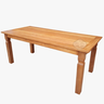 Mesa em madeira 100 x 60 em demolição Sudeste Rústico - 2
