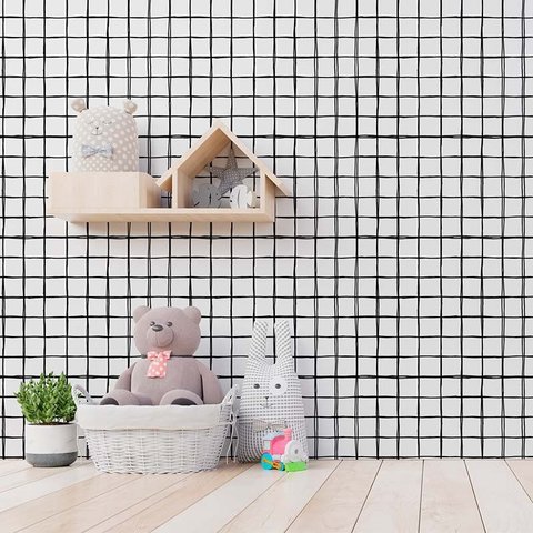 Papel de Parede Linhas Grid - Blend