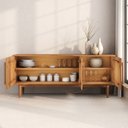 Ver imagem 4 de Balcão Buffet Decorativo Hall de Entrada 3 Portas Freijó Tecca Idimex