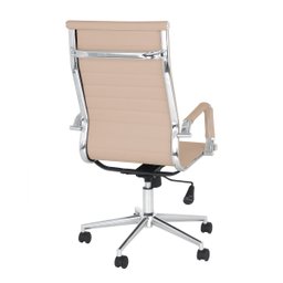 Kit 4 Cadeiras Escritório Esteirinha Diretor Home Office - Nude - 5