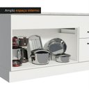 Ver mais imagens de Balcão de Pia Cozinha 150 cm 2 Portas e 2 Gavetas (Com Tampo) Branco Agata Madesa
