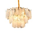 Ver imagem 1 de Lustre Pendente Nordecor Velle 2950 60cm Dourado Fosco E14 Bivolt