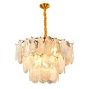 Ver imagem 5 de Lustre Pendente Nordecor Velle 2950 60cm Dourado Fosco E14 Bivolt