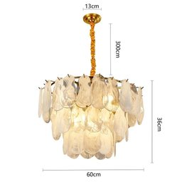 Lustre Pendente Nordecor Velle 2950 60cm Dourado Fosco E14 Bivolt - 7 Lustre Pendente Nordecor Velle 2950 60cm Dourado Fosco E14 Bivolt - 7