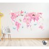Adesivo Decorativo Infantil Mapa Mundi Atlas - 1