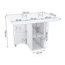 Ver imagem 2 de MESA COSTURA DOBRÁVEL M239.2021.B (COSTUREIRA) MUNDI MOVEIS