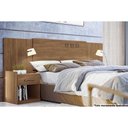Ver imagem 1 de Painel Cama Box Madeirado Cor Jatoba Casal-queen Havana Plus 2 Mesas C- 2 Gavetas Jatoba - Santos
