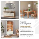 Ver imagem 7 de Mesa de Jantar 4 Lugares Retangular 1,60m 100%mdf Cor:off White com Freijó