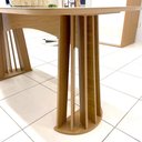 Ver imagem 5 de Mesa de Jantar 4 Lugares Retangular 1,60m 100%mdf Cor:off White com Freijó