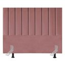 Ver imagem 2 de Cabeceira Estofada Cama Casal 140 Cm Luna Suede e Frame Rosé