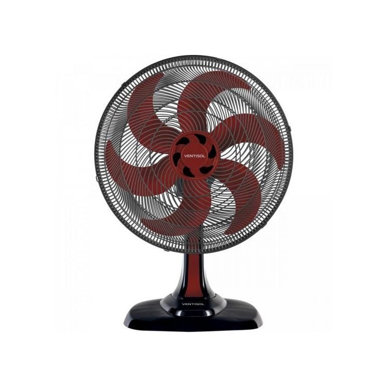 Ventilador de Mesa Ventisol Turbo 6 50cm Vermelho 220v