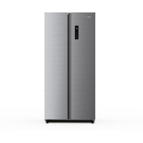 Geladeira Refrigerador Hq Frost Free Side By Side 480 Litros Inox Hq-480sbsffk