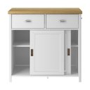 Ver imagem 4 de Balcao Aparador Buffet 2 Portas 85 Cm Ba145 Branco Dtall