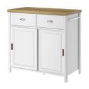 Ver imagem 1 de Balcao Aparador Buffet 2 Portas 85 Cm Ba145 Branco Dtall
