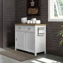 Ver imagem 2 de Balcao Aparador Buffet 2 Portas 85 Cm Ba145 Branco Dtall