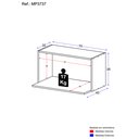 Ver imagem 5 de Armário de Cozinha Nicho para Microondas 70 Cm Veneza Gb Multimóveis Mp3737 Preto