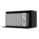 Ver imagem 1 de Armário de Cozinha Nicho para Microondas 70 Cm Veneza Gb Multimóveis Mp3737 Preto