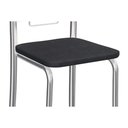 Ver imagem 5 de Cadeira Sala de Jantar Florença 2c005 Aço Kit 6 Uni Cromada-preto 110 - Kappesberg
