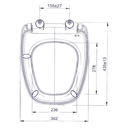 Ver imagem 2 de Assento Sanitário Termofixo Monte Carlo Soft Close Branco