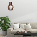 Ver imagem 2 de Luminária Teto tipo Pendente COPAN MDF - Completa - Cor: Marrom
