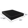 Base Box para Cama Viúvo Preto 128 de Largura - 3