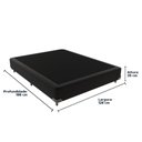 Ver imagem 3 de Base Box para Cama Viúvo Preto 128 de Largura