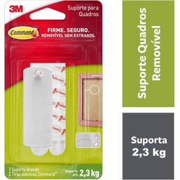 Suporte para Quadros Grande 2,3 Kg Branco Command 3m - 2