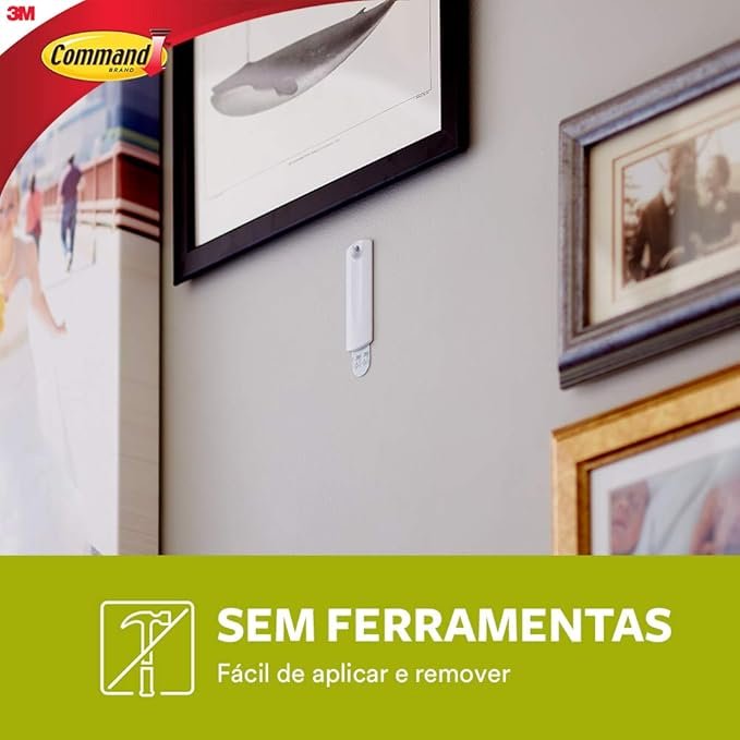 Suporte para Quadros Grande 2,3 Kg Branco Command 3m - 4