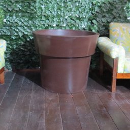 Vasos Plantas Frutífera hortaliças 60x70 Ibiza Polietileno - MARROM CAFE 003 - 2