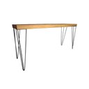 Ver imagem 3 de Aparador Gothan Pés Preto em Madeira Maciça 2,20 Marrom