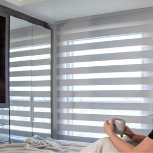 Persiana Double Vision Cinza - 2,00m x 1,20m