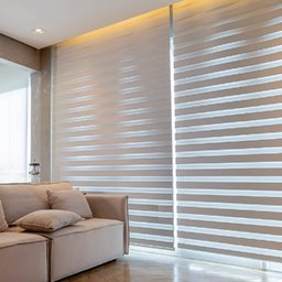 Persiana Double Vision Cinza - 2,00m x 1,20m - 2