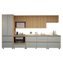 Ver imagem 3 de Cozinha Completa Modulada 7 Peças 8 Portas 8 Gavetas Norten Verde/Nature