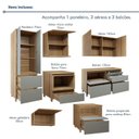 Ver imagem 6 de Cozinha Completa Modulada 7 Peças 8 Portas 8 Gavetas Norten Verde/Nature