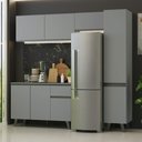 Ver imagem 1 de Armário de Cozinha Completa 220cm Cinza Nice Madesa 03