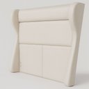 Ver imagem 6 de Cabeceira para Cama Box King 213cm Bono Lisa Courino Off White - Sallar Home