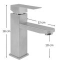 Ver imagem 3 de Misturador Monocomando de Banheiro Quadrado 202 Inox Escovado