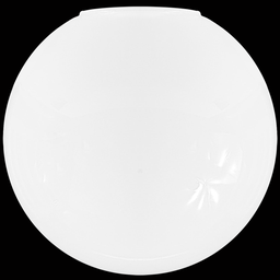 Globo de Vidro Lustre Branco Brilho Esférico sem Colar 08x15 - 1