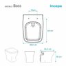 Assento Sanitário Boss Termofixo Soft Close Branco Incepa - 2